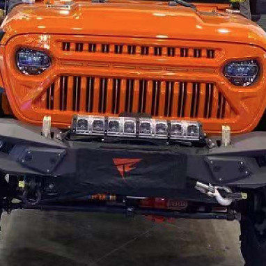 Image of a Jeep Wrangler    Combo Kit: Top Fire Front and Rear Bumper