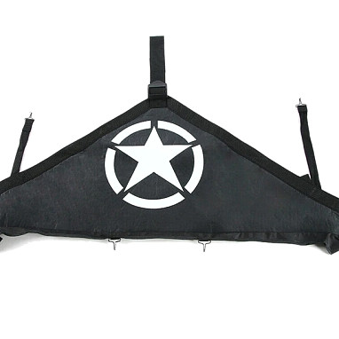 Image of a Jeep Wrangler    Jeep Wrangler JK Front End Bra T-Style Protector Kit (Star logo)