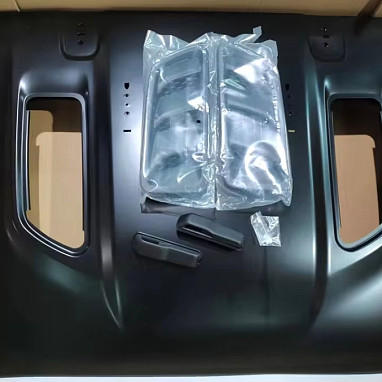 Image of a Jeep Wrangler Bonnets   Jeep Wrangler JK upgrade to JL style  Steel Bonnet  Hood for JK 07-17