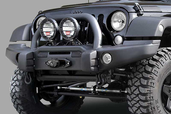 Picture of a Combo Kit: AEV Style Front and Rear Steel Bumper + Tyre Carrier & Water Tanks for Wrangler JK Number 7