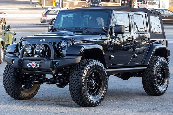 Picture of a Combo Kit: AEV Style Front and Rear Steel Bumper + Tyre Carrier & Water Tanks for Wrangler JK Number 5