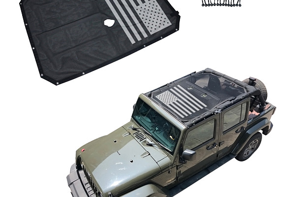 Picture of a Jeep Wrangler  JK 4 Door Shade Net J260-3 Number 1