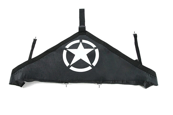 Picture of a Jeep Wrangler JK Front End Bra T-Style Protector Kit (Star logo) Number 1