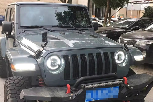 Picture of a Jeep Wrangler JK upgrade to JL style  Steel Bonnet  Hood for JK 07-17 Number 4