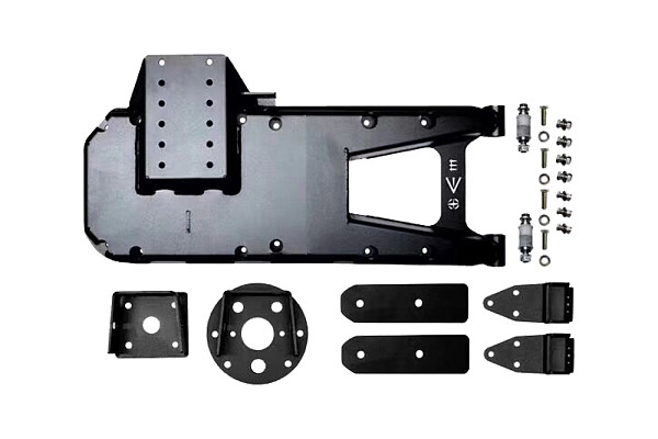 Picture of a Jeep Wrangler JL EVO Style Oversized Spare Tire Mounting Bracket Kit Number 1