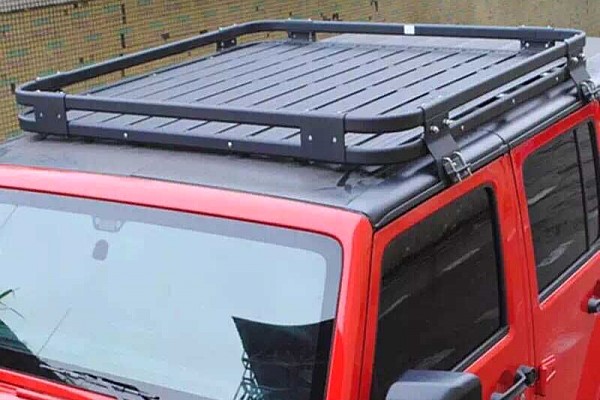 On Sale: Light-weight Aluminium Roof Rack Gutter-mounted for Jeep Wrangler  JK (4 Door) - Jeep Wrangler Roof Racks - Jeep Wrangler Offroad Accessories  & Parts in Brisbane